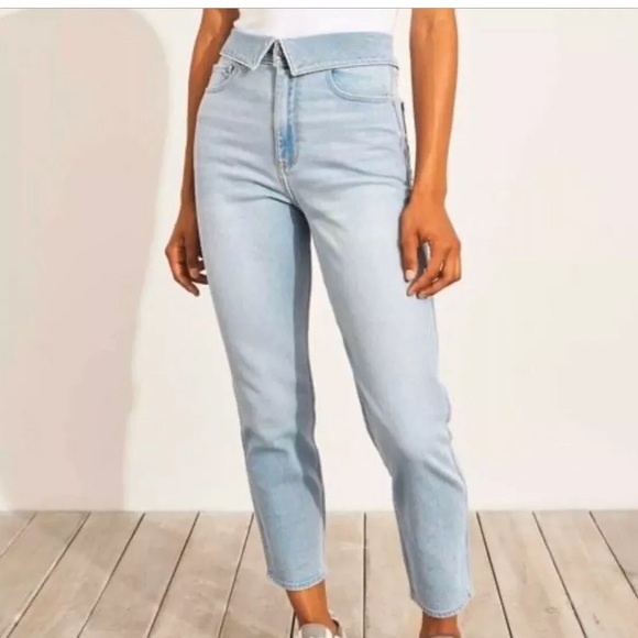 high waisted mom jeans hollister